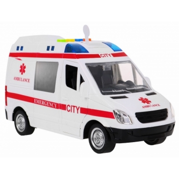 Karetka Ambulans 1:16 Światła Dźwięki Napęd WY590A